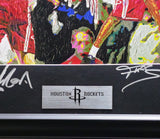 Yao Ming & Tracy McGrady Autographed Framed Photo UDA Holo & Beckett