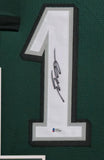 FRAMED PHILADELPHIA EAGLES DESEAN JACKSON AUTOGRAPHED SIGNED JERSEY BECKETT COA