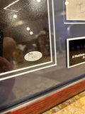 Roger Maris Autographed Photo w/ 11x14 Photo (3 Signatures) Framed JSA