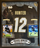 Travis Hunter Autographed Colorado Buffaloes Jersey -- Deluxe Framed | BAS COA