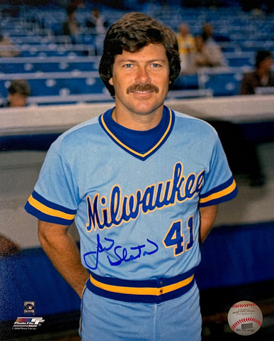 Milw Brewers 1982 AL Champion Pitcher JIM SLATON Signed 8x10 Photo #5 AUTO