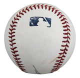 Rangers Ezequiel Duran Signed Practice Used Manfred OML Baseball JSA #AM11748