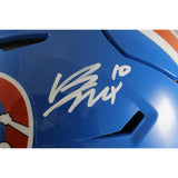 Bo Nix Autographed Denver Broncos SpeedFlex TB Helmet Beckett Witness 55117