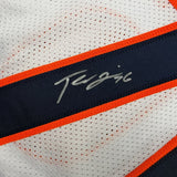 Autographed/Signed Teven Jenkins Chicago White Football Jersey Beckett BAS COA