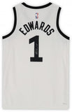 Anthony Edwards Minnesota Timberwolves Autographed White Nike