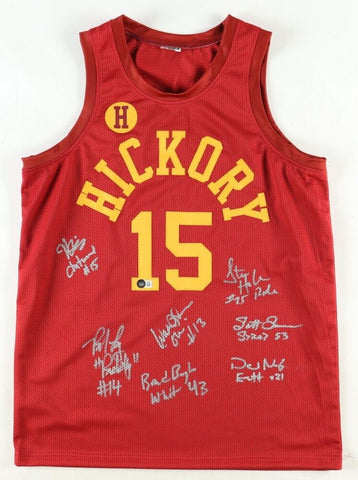 Hoosiers Signed Chitwood Jersey (Beckett) 1986 Movie / Signed by 7 Cast Members