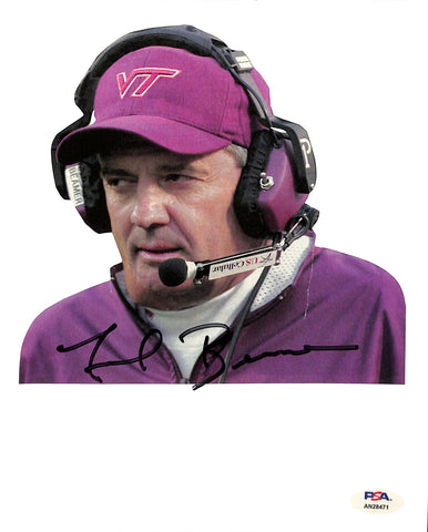 Frank Beamer Signed/Auto 7x7 Photo Virginia Tech Football Coach PSA/DNA 185168