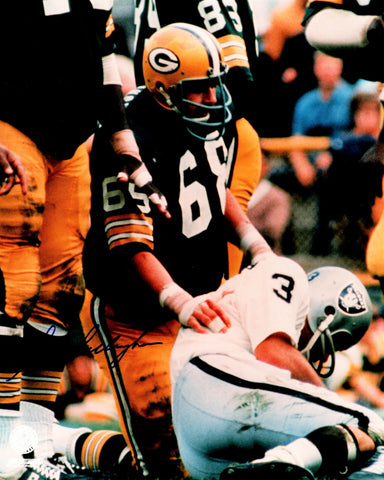 Packers Lineman GALE GILLINGHAM (d) Signed 8x10 Photo #1 AUTO ~ SB I & II Champ