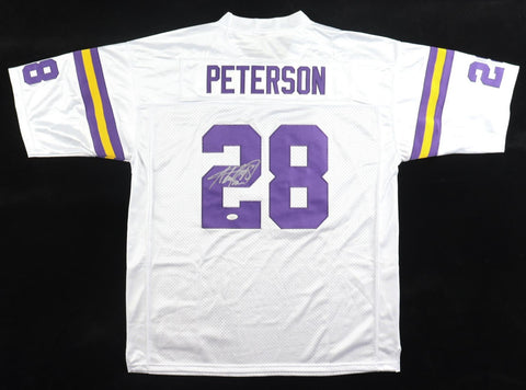 Adrian Peterson Signed Minnesota Vikings Mitchell & Ness White Jersey (JSA COA)
