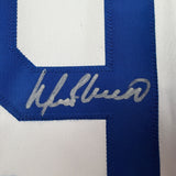 Autographed/Signed Manny Ramirez Los Angeles White Jersey Beckett BAS COA