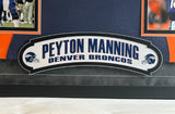 Peyton Manning Autographed Denver Broncos M&N Navy Jersey - Framed Fanatics COA
