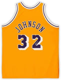 FRMD Magic Johnson Los Angeles Lakers Signed Mitchell and Ness Authentic Jersey