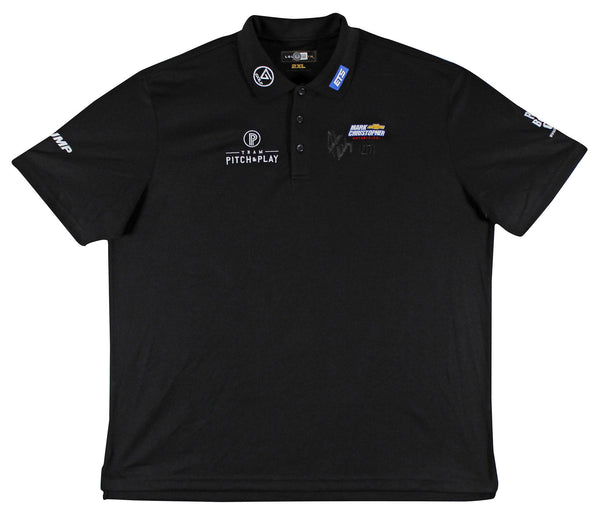 John Daly Authentic Signed Match Worn Black Loudmouth Polo Shirt BAS #BK84774