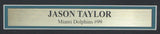 Jason Taylor HOF Miami Dolphins Signed/Auto 16x20 Photo Framed Beckett 166341