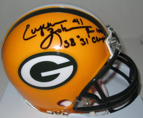 Packers EUGENE ROBINSON Signed Riddell Mini Helmet AUTO w/ SB 31 Champs