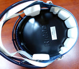 RUSSELL WILSON AUTOGRAPHED SEAHAWKS SPEED FULL SIZE HELMET IN SILVER RW 113611