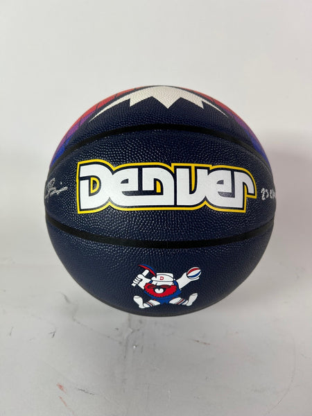 Christian Braun Autographed Denver Nuggets Navy City Edition Basketball BAS COA