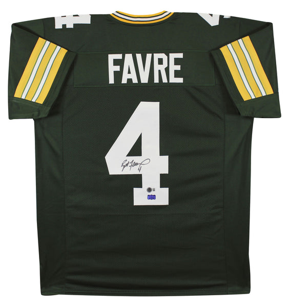 Brett Favre Authentic Signed Green Pro Style Jersey Autographed BAS Witnessed