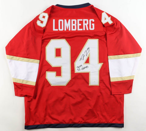 Ryan Lomberg Signed Florida Panthers Jersey Inscribed "2024 S.C. Champs" (JSA)