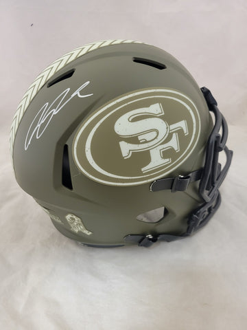 RICKY PEARSALL SIGNED SAN FRANCISCO 49ERS STS SPEED REP HELMET BAS