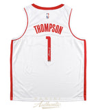 Amen Thompson Autographed Houston Rockets White Swingman Jersey Panini