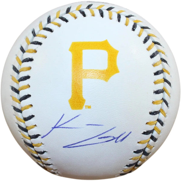 Konner Griffin Autographed Pittsburgh Pirates Stitch Baseball Fanatics 58307