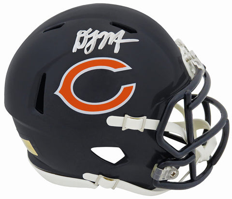 D.J. (DJ) Moore Signed Chicago Bears Riddell Speed Mini Helmet - (SCHWARTZ COA)
