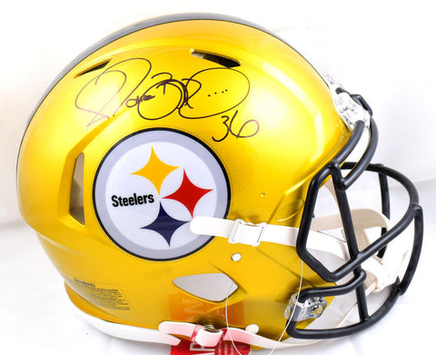 Jerome Bettis Signed Steelers F/S Flash Speed Authentic Helmet - Beckett W *thin