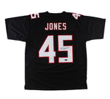 Deion Jones Signed Atlanta Black Custom Jersey