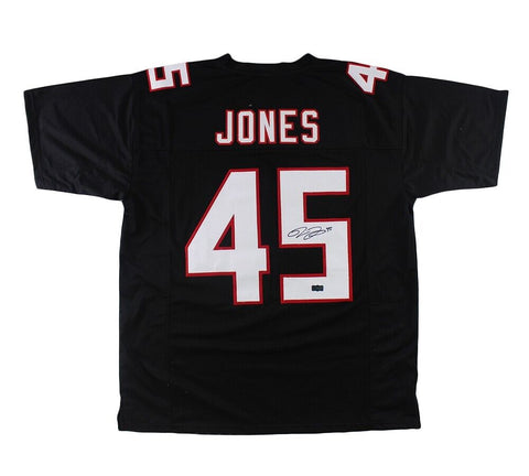 Deion Jones Signed Atlanta Black Custom Jersey