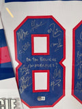 1980 Team USA 'MIRACLE' Hockey Jersey - 18 Autographs Custom LED Lighted Frame