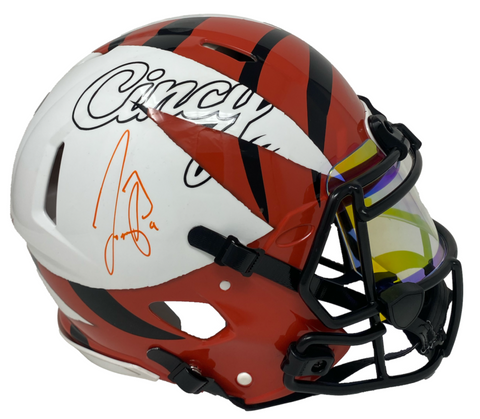 Joe Burrow Autographed Cincinnati Bengals FSM Speed Authentic Helmet Fanatics