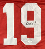 Deebo Samuel Signed Custom Red Pro-Style Football Jersey JSA Hologram