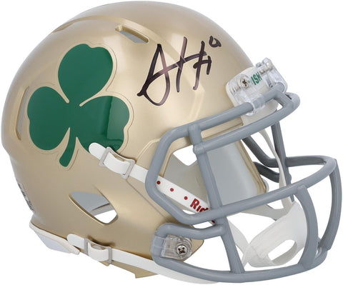 Sam Hartman Notre Dame Fighting Irish Signed Riddell Shamrock Logo Mini Helmet