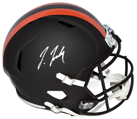 JERRY JEUDY SIGNED CLEVELAND BROWNS 2025 ALT FULL SIZE SPEED HELMET BECKETT