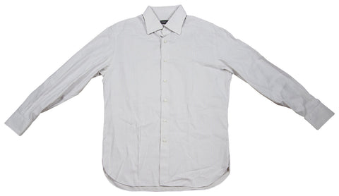 Broncos Peyton Manning '13 Press Conf Worn Zegna Custom Dress Shirt Photo Match