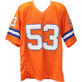 Bill Romanowski Autographed Pro Style TB Orange XL Jersey Beckett Witness 50828