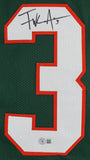 Miami Frank Gore Authentic Signed Green Pro Style Jersey Autographed BAS Witness