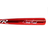Johnny Bench Signed Cincinnati Reds Rawlings Red Chrome MLB Bat