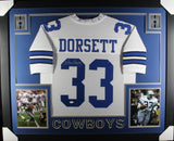 Tony Dorsett Signed Pro Style Framed White XL Jersey Beckett 40131