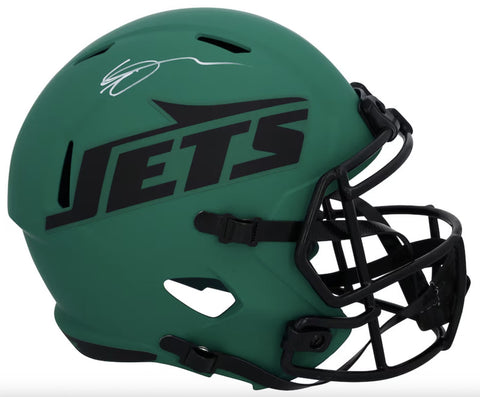Ahmad Sauce Gardner Autographed Jets 'RAVE' Full Size Speed Helmet Fanatics