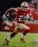 Matt Breida Autographed San Francisco 49ers 8x10 PF Photo- Beckett W Auth *White