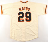 Luis Matos Signed San Francisco Giants Jersey (Beckett) San Fran Center Fielder