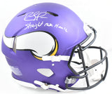 Randy Moss Autographed Vikings F/S Speed Authentic Helmet Straight Cash-Beckett