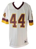 John Riggins HOF Signed/Ins White Mitchell & Ness Football Jersey Redskins JSA6