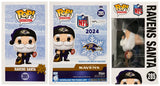 Derrick Mason Signed Baltimore Ravens SANTA Funko Pop Doll #285 - (SCHWARTZ COA)