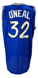 Shaquille O'Neal Signed Custom Blue Pro-Style Basketball Jersey BAS ITP