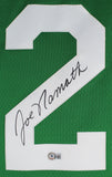 Jets Joe Namath Authentic Signed Green Mitchell & Ness Jersey Autographed BAS