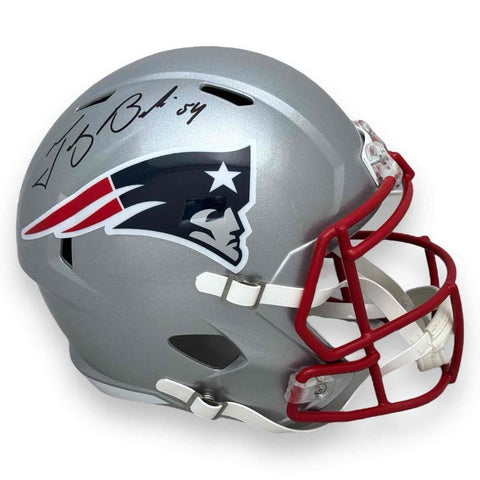 Patriots Tedy Bruschi Autographed Signed Full Size Speed Rep Helmet - Beckett