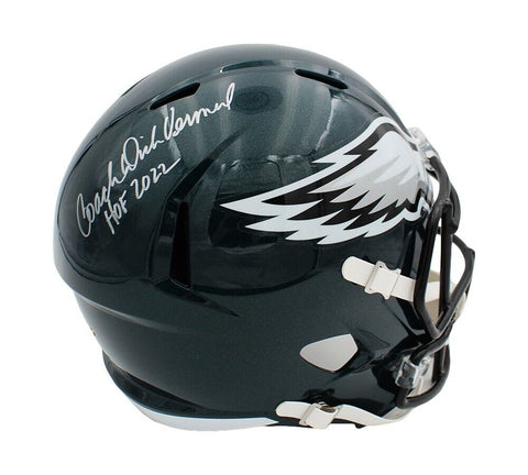 Dick Vermeil Signed Philadelphia Eagles Speed Full Size NFL Helmet with insc